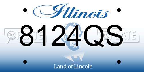 8124QS Illinois License Plate