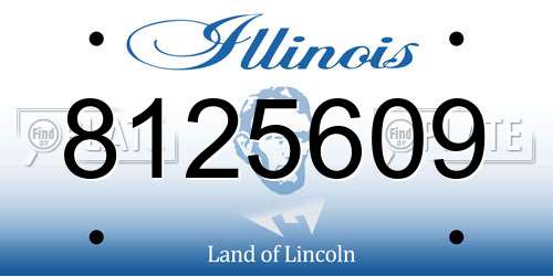 8125609 Illinois License Plate