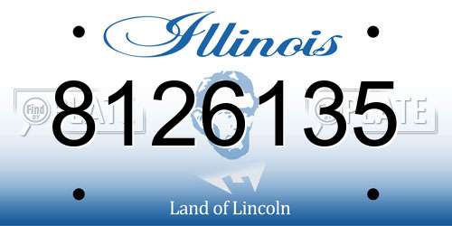 8126135 Illinois License Plate