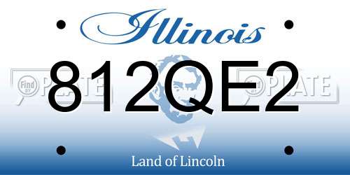 812QE2 Illinois License Plate