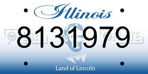 8131979 Illinois License Plate