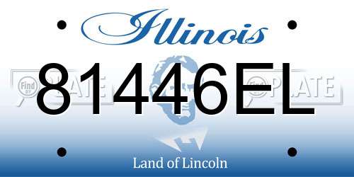 81446EL Illinois License Plate