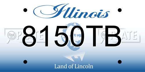 8150TB Illinois License Plate
