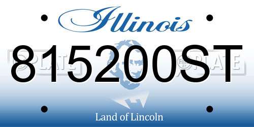 815200ST Illinois License Plate