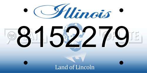 8152279 Illinois License Plate