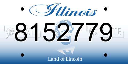 8152779 Illinois License Plate