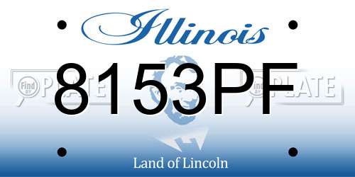 8153PF Illinois License Plate