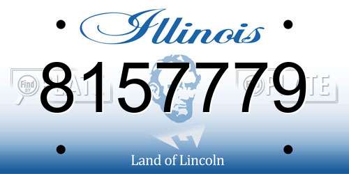 8157779 Illinois License Plate