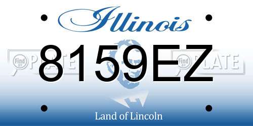 8159EZ Illinois License Plate