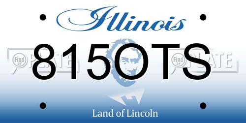 815OTS Illinois License Plate