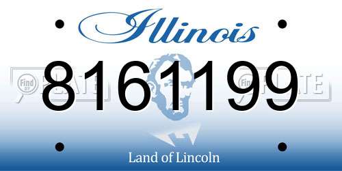 8161199 Illinois License Plate