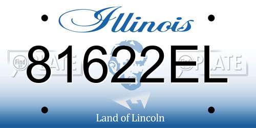 81622EL Illinois License Plate