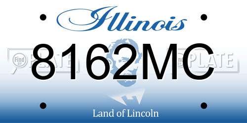 8162MC Illinois License Plate