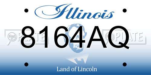 8164AQ Illinois License Plate