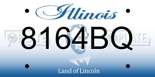 8164BQ Illinois License Plate