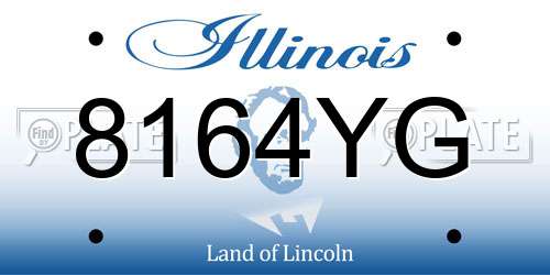 8164YG Illinois License Plate