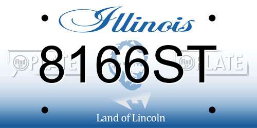 8166ST Illinois License Plate