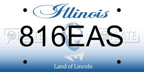 816EAS Illinois License Plate