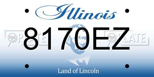 8170EZ Illinois License Plate