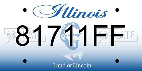 81711FF Illinois License Plate