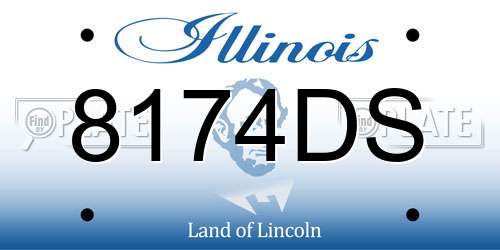 8174DS Illinois License Plate