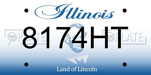 8174HT Illinois License Plate
