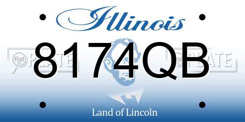 8174QB Illinois License Plate