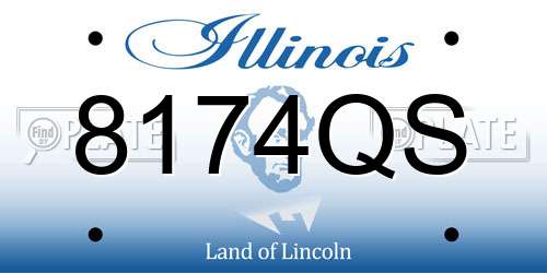 8174QS Illinois License Plate