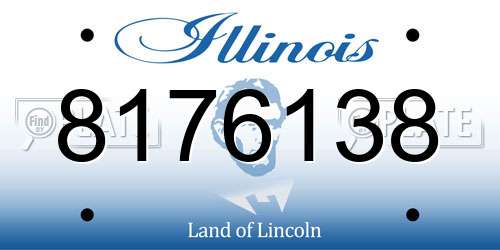 8176138 Illinois License Plate