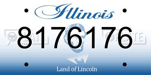 8176176 Illinois License Plate