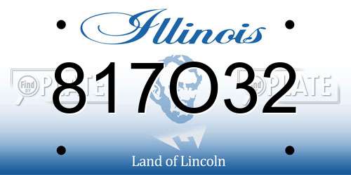 817O32 Illinois License Plate