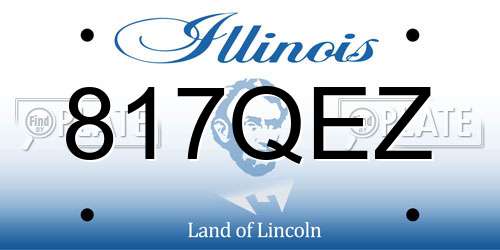 817QEZ Illinois License Plate