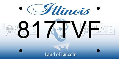 817TVF Illinois License Plate