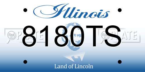 8180TS Illinois License Plate