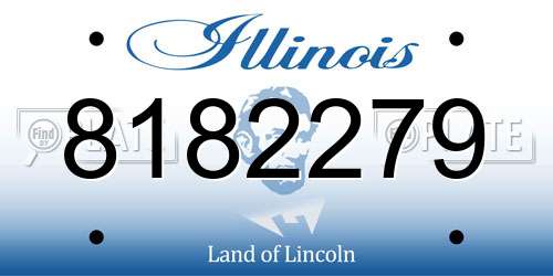 8182279 Illinois License Plate