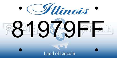 81979FF Illinois License Plate