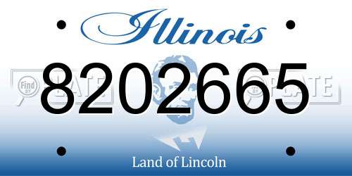 8202665 Illinois License Plate