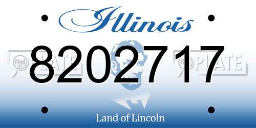 8202717 Illinois License Plate