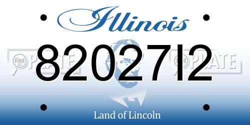 82027I2 Illinois License Plate
