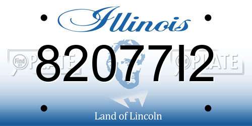 82077I2 Illinois License Plate