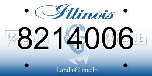 8214006 Illinois License Plate