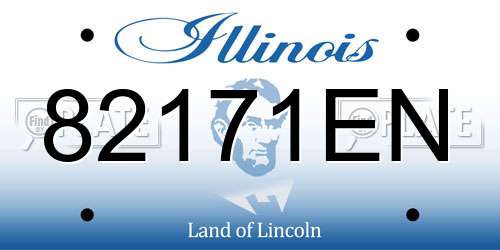 82171EN Illinois License Plate