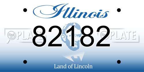 82182 Illinois License Plate
