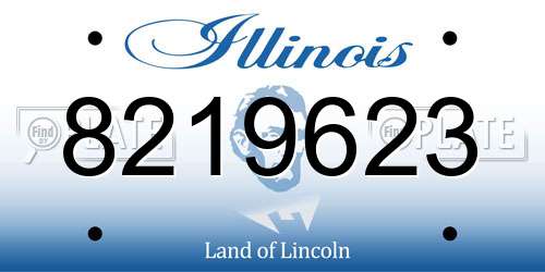 8219623 Illinois License Plate
