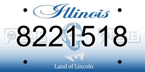 8221518 Illinois License Plate
