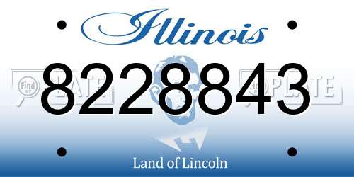 8228843 Illinois License Plate