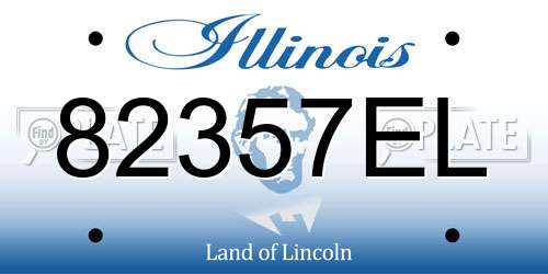 82357EL Illinois License Plate