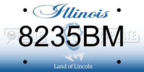 8235BM Illinois License Plate