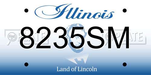 8235SM Illinois License Plate
