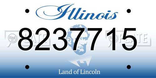 8237715 Illinois License Plate